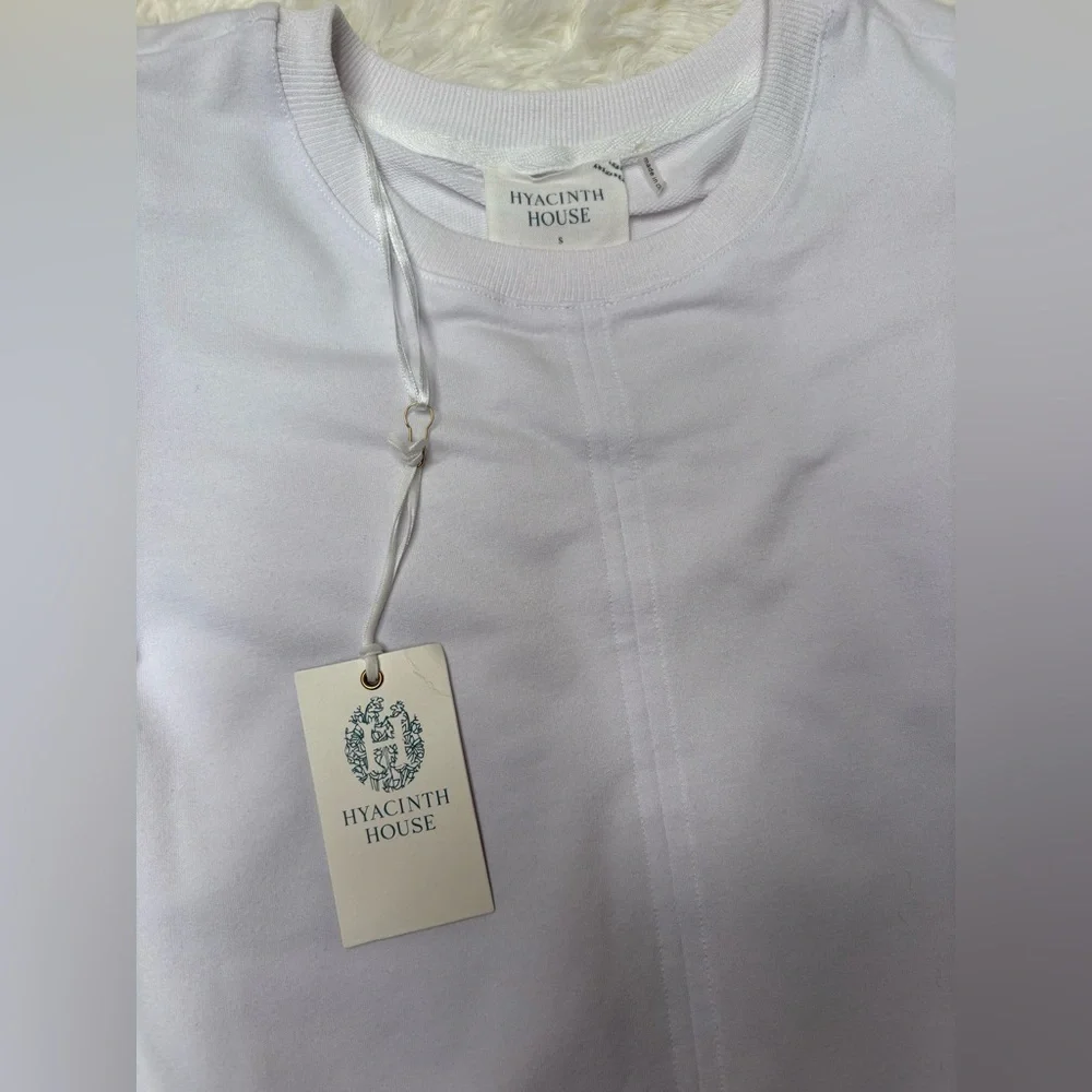 Hyacinth House Tuckernuck Bubble White Puff Sleeve Mini Dress size small NWT - Picture 3 of 10